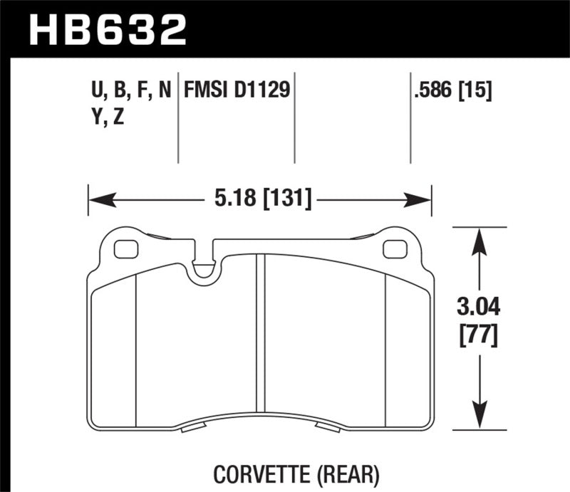 Load image into Gallery viewer, Hawk 14-15 Chevrolet Camaro 7.0L Z28 (Incl.Pad Wear Sensor) Rear ER-1 Brake Pads
