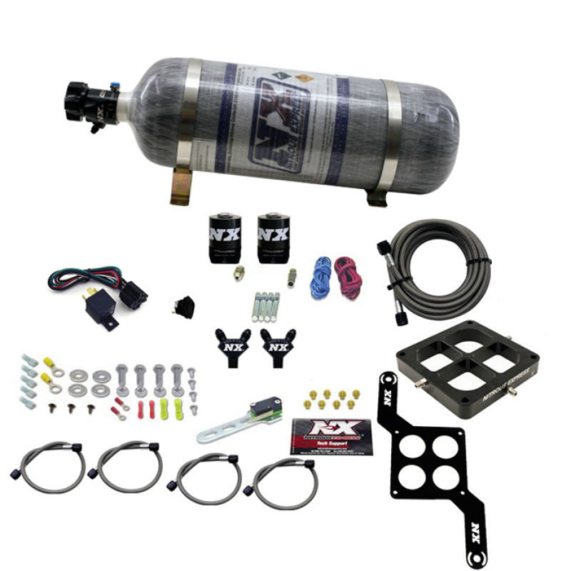 Load image into Gallery viewer, Nitrous Express Dominator Billet Crossbar Pro-Power Nitrous Kit (100-500HP) w/Composite Bottle
