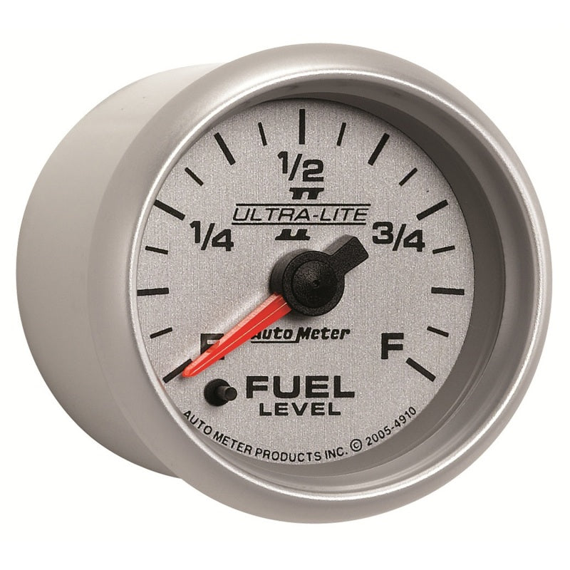 Load image into Gallery viewer, Autometer Ultra-Lite II 2-1/16in 0-280 Ohm Programmable Fuel Level Gauge
