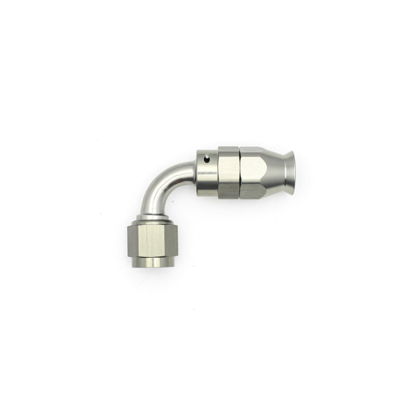 Load image into Gallery viewer, DeatschWerks 6AN Female Swivel 90-Degree Hose End PTFE (Incl. 1 Olive Insert)
