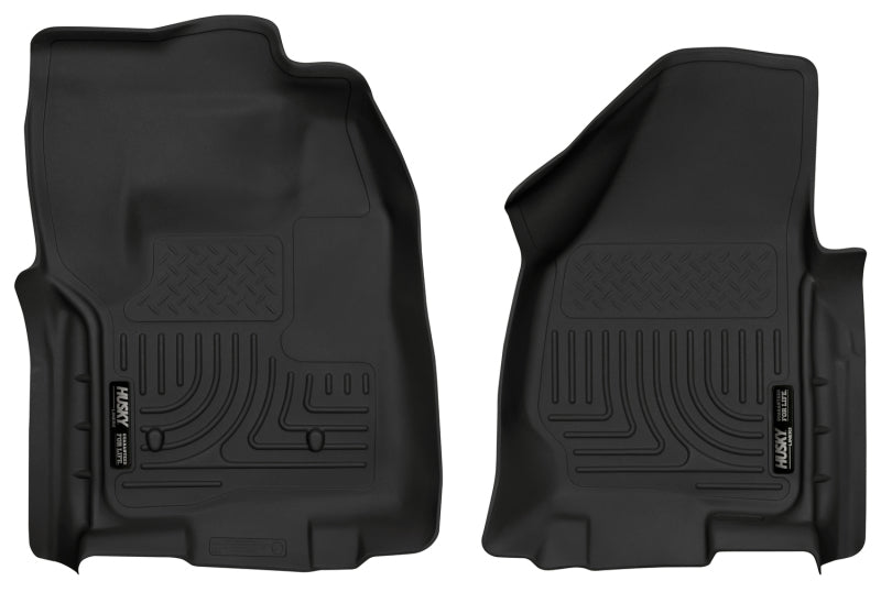 Load image into Gallery viewer, Husky Liners 2012.5 Ford SuperDuty/F-250/F-350 Regular Cab WeatherBeater Black Floor Liners
