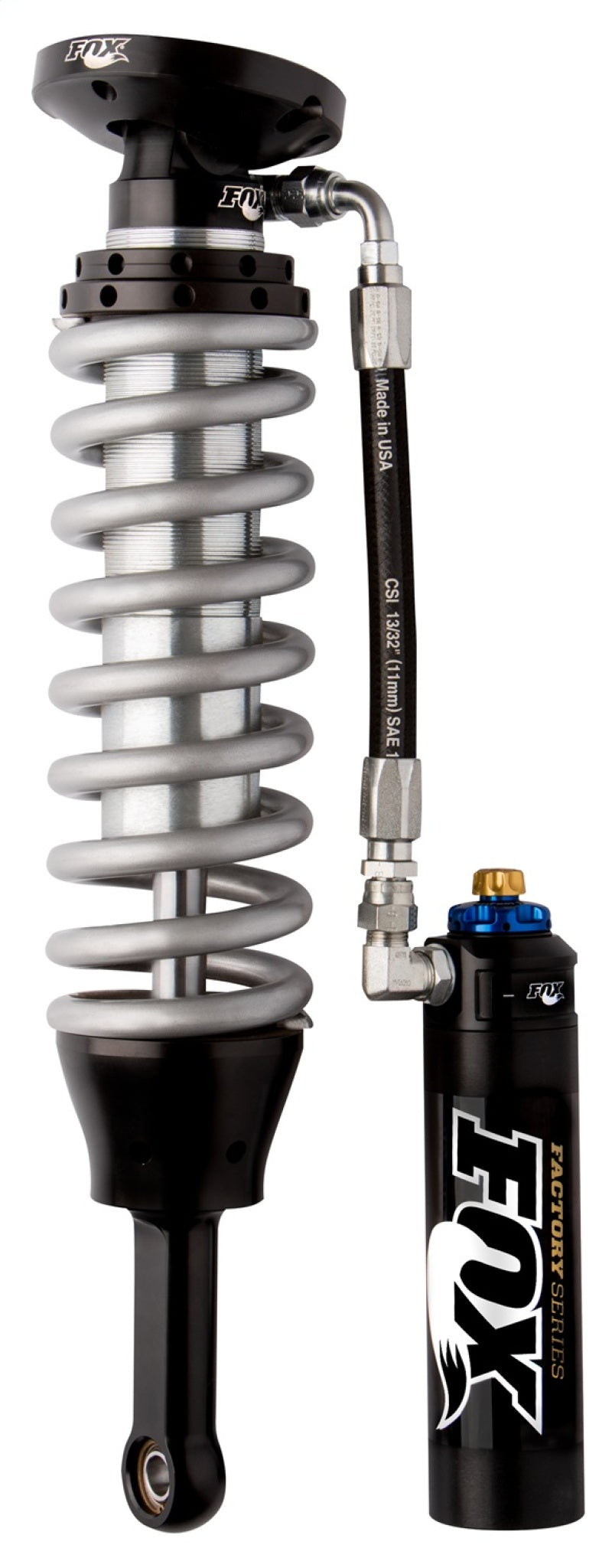 Load image into Gallery viewer, Fox 05+ Tacoma 2.5 Factory Series 7.7in. Remote Res. Coilover Set w/DSC Adj. / Long Travel - Black
