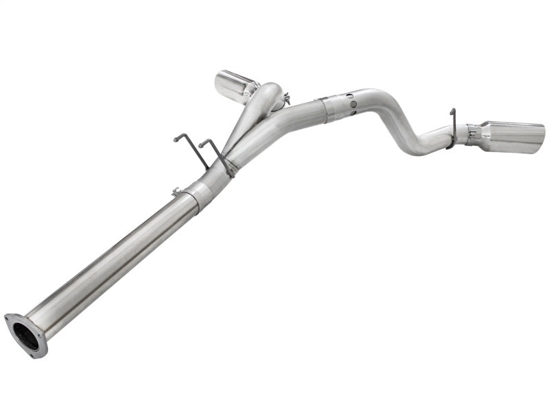 Load image into Gallery viewer, aFe Atlas Exhaust 4in DPF-Back Exhaust Aluminized Steel Polished Tip 11-14 ford Diesel Truck V8-6.7L
