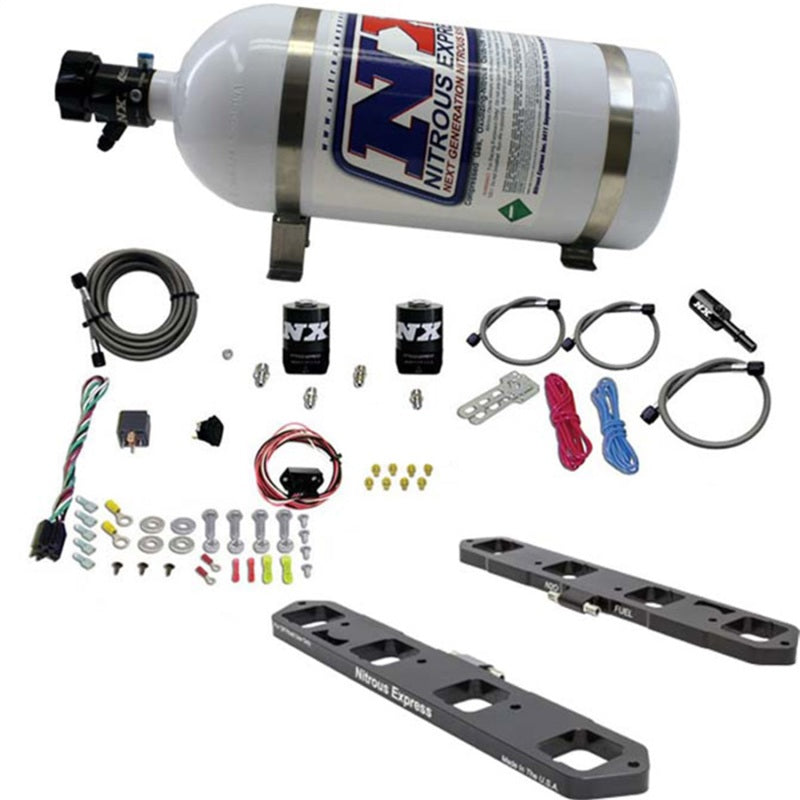 Load image into Gallery viewer, Nitrous Express Dodge/Ram 5.7L/6.1L/6.4L Hemi Direct Port Plate System w/10lb Bottle
