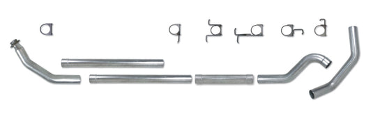 Diamond Eye KIT 4in Turbo Back MFLR RPLCMENT PIPE SGL SS: 98.5-02 DODGE CUMMINS 5.9L