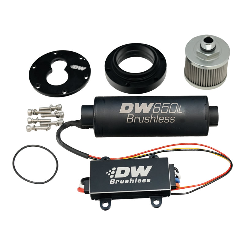 Load image into Gallery viewer, DeatschWerks 3.5L Module Surge Tank In-Tank Pump Adapter w/ DW650iL Brushless/Controller 440lph Pump
