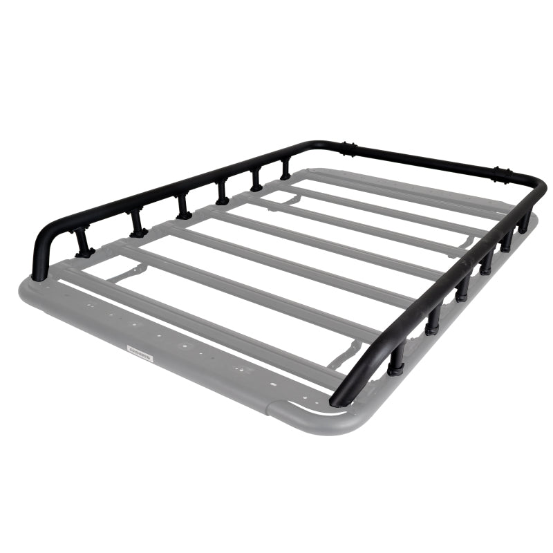 Load image into Gallery viewer, Go Rhino SRM500 Tri-Rail Kit (For 75in. Long Rack) - Tex. Blk (Rails ONLY - Req. Platform)

