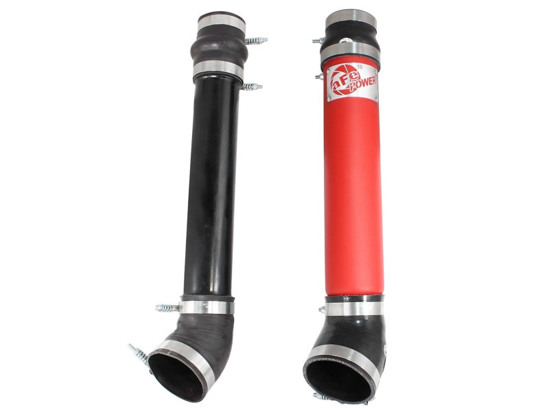 Load image into Gallery viewer, aFe Bladerunner Intercooler Tube Cold Side 3.5in 94-02 Dodge Trucks 5.9L - Red

