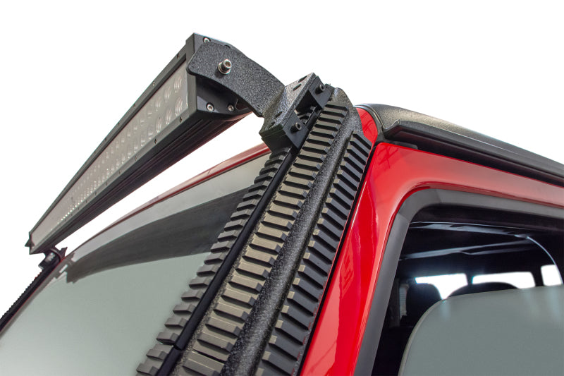 Load image into Gallery viewer, DV8 Offroad 2018+ JL/Gladiator Picatinny Rail A-Pillar Pod LED Light Mount
