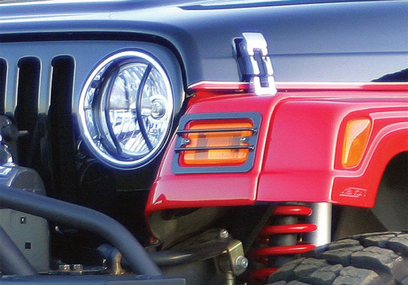 Load image into Gallery viewer, Rampage 1997-2006 Jeep Wrangler(TJ) Euro Front Light Guard Kit - Black
