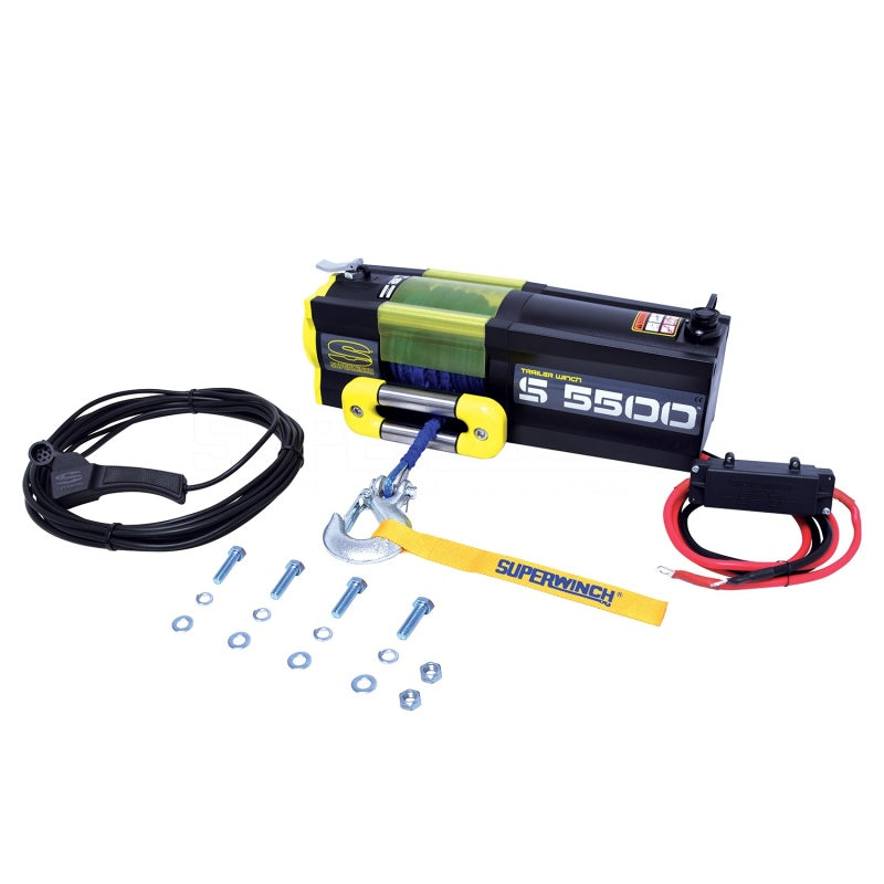 Load image into Gallery viewer, Superwinch 5500 LBS 12V DC 1/4in x 60ft Synthetic Rope S5500 Winch
