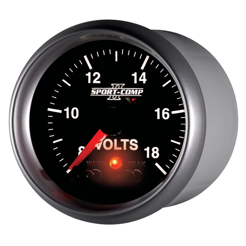Load image into Gallery viewer, Autometer Sport-Comp II 2-1/16in Digital Voltmeter Gauge - 18V
