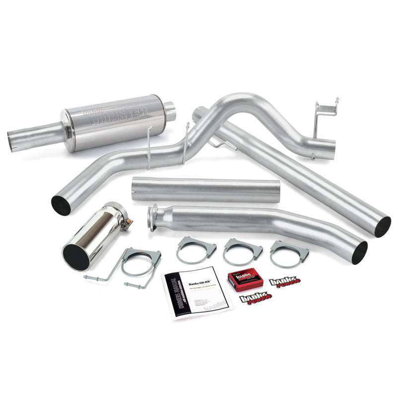 Load image into Gallery viewer, Banks Power 98-00 Dodge 5.9L Std Cab Git-Kit - SS Single Exhaust w/ Chrome Tip
