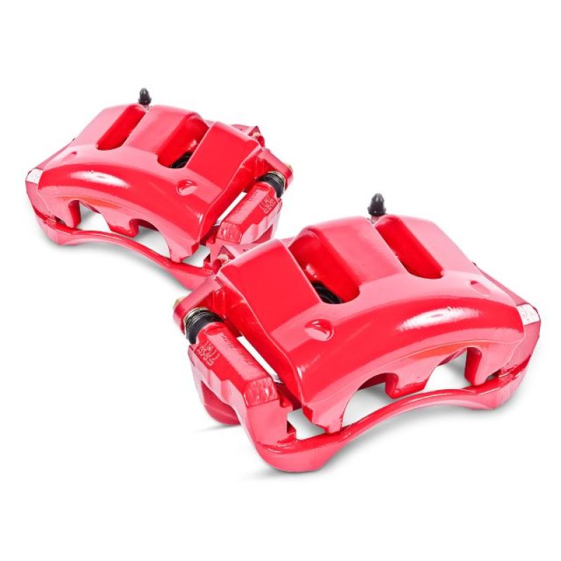 Load image into Gallery viewer, Power Stop 01-02 Dodge Ram 2500 Rear Red Calipers w/Brackets - Pair
