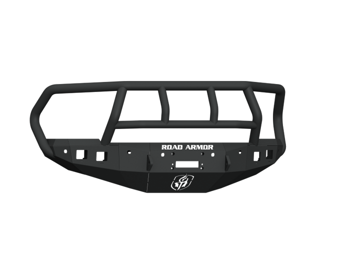 Road Armor 16-18 Ram 2500 Stealth Front Winch Bumper w/Titan II Guard/6 Sensor Holes - Tex Blk