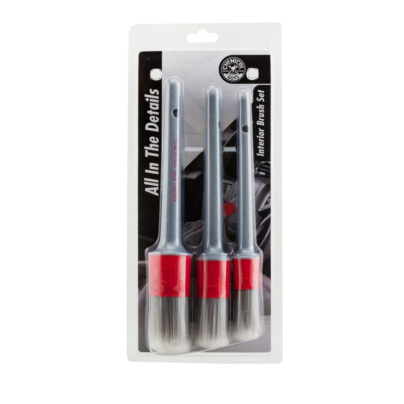 Load image into Gallery viewer, Chemical Guys Interior Detailing Brushes - 3 Pack
