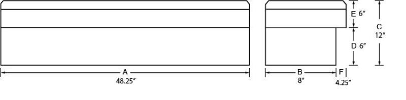Load image into Gallery viewer, Tradesman Steel Side Bin Truck Tool Box (48in.) - White
