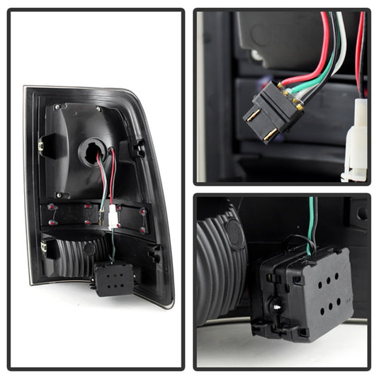 xTune Dodge Ram 1500 09-14 LED Tail Lights Incandescent Model Only Black Smoke ALT-JH-DR09-LED-BKSM