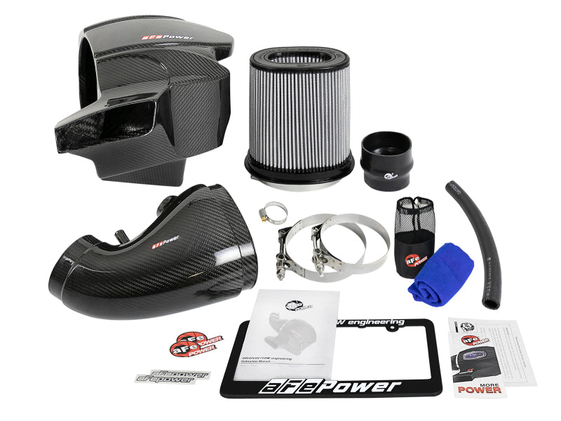 Load image into Gallery viewer, aFe Momentum Carbon Fiber CAIS w/ Pro Dry S Filter 12-19 Jeep Grand Cherokee SRT8 (WK2) V8-6.4L

