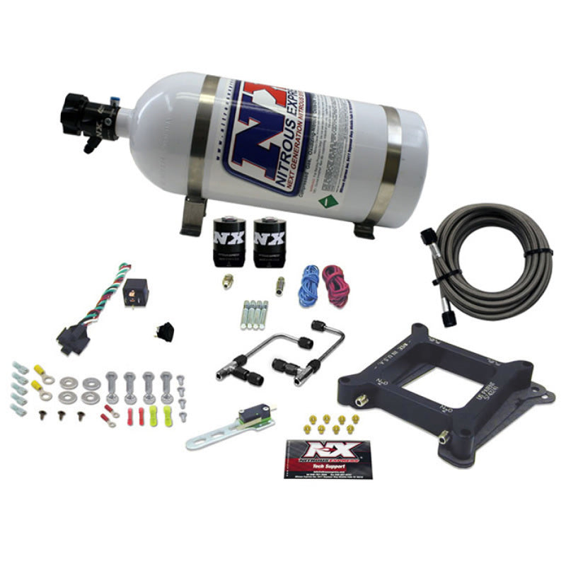 Load image into Gallery viewer, Nitrous Express 4150 Gemini Pro-Power Nitrous Kit (100-500HP) w/10lb Bottle
