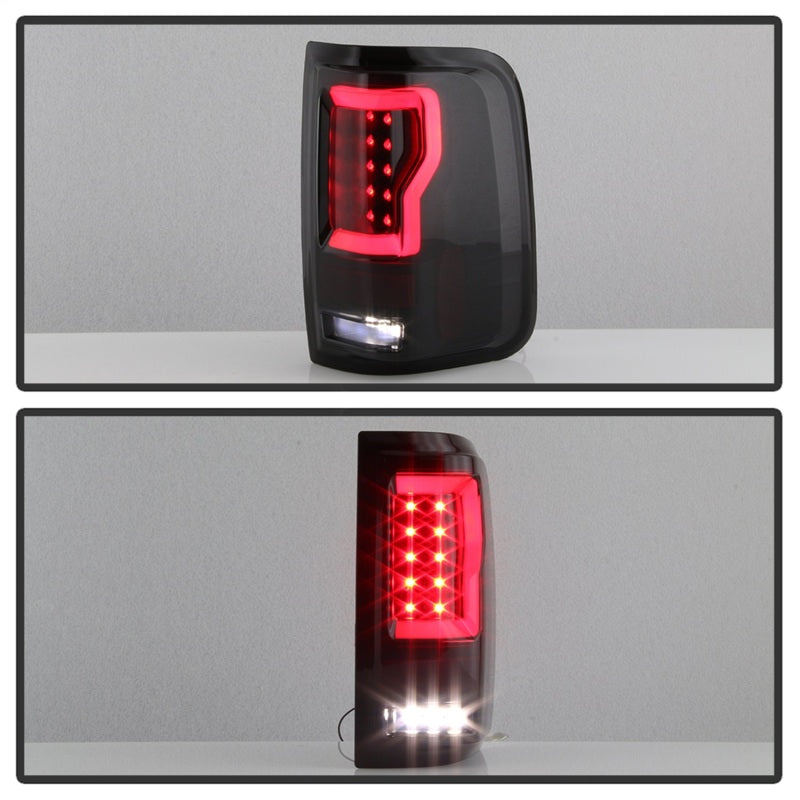 Load image into Gallery viewer, Spyder Ford F150 04-08 Styleside Tail Light V2 - LED - Black Smoke ALT-YD-FF15004V2-LBLED-BSM
