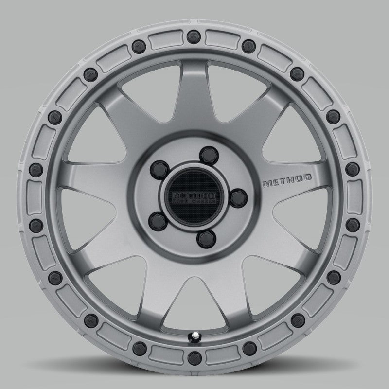 Load image into Gallery viewer, Method MR317 17x8.5 0mm Offset 5x5 71.5mm CB Matte Titanium Wheel
