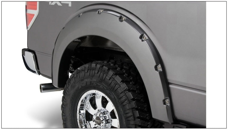 Load image into Gallery viewer, Bushwacker 09-14 Ford F-150 Styleside Pocket Style Flares 4pc 67.0/78.8/97.4in Bed - Black
