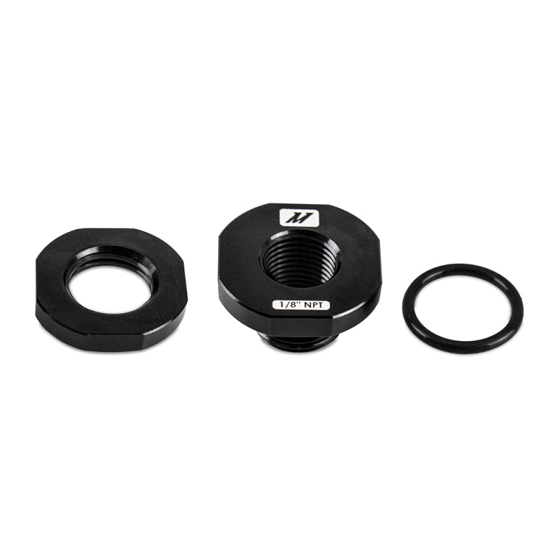 Load image into Gallery viewer, Mishimoto 1/8in NPT CNC-Machined Nozzle Mount Adapter - Black
