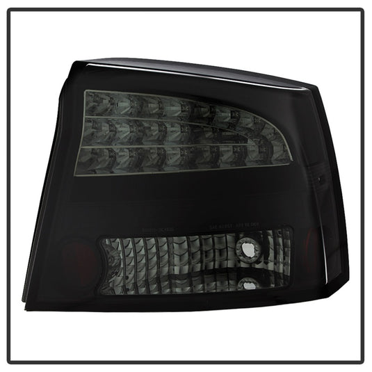 Spyder 06-08 Dodge Charger LED Tail Lights - Black Smoke ALT-YD-DCH05-LED-BSM