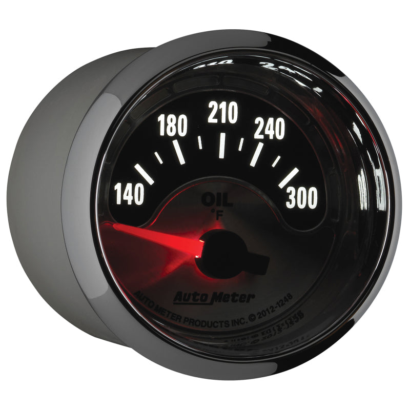 Load image into Gallery viewer, Autometer American Muscle 2-1/16in Short Sweep Electric 140-300 Deg F Oil Temp Gauge
