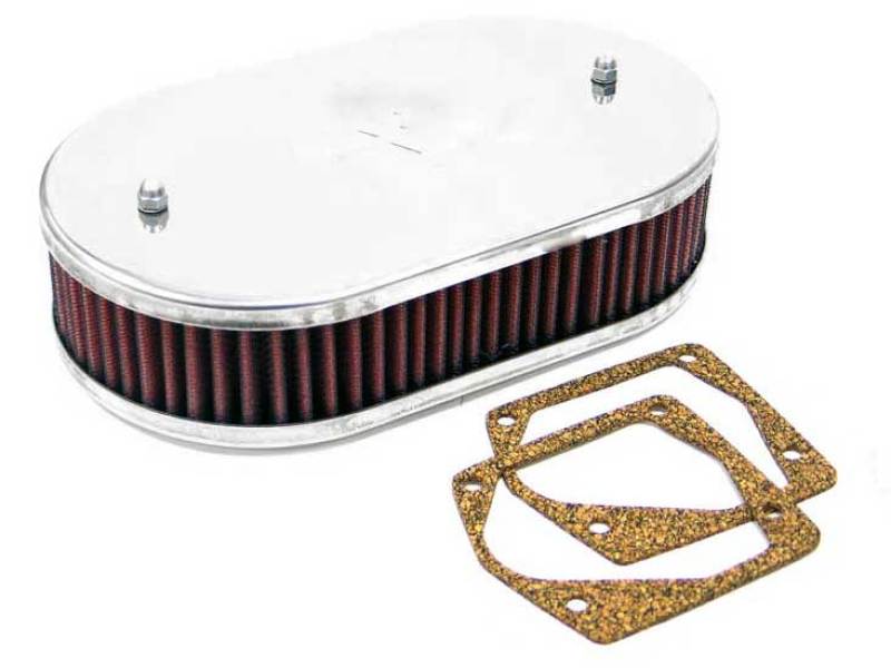 Load image into Gallery viewer, K&amp;N Custom Racing Assembly Bolt On Oval 6-8 Air Filter 2.188in Height 5.125 ID 3.156in Flange
