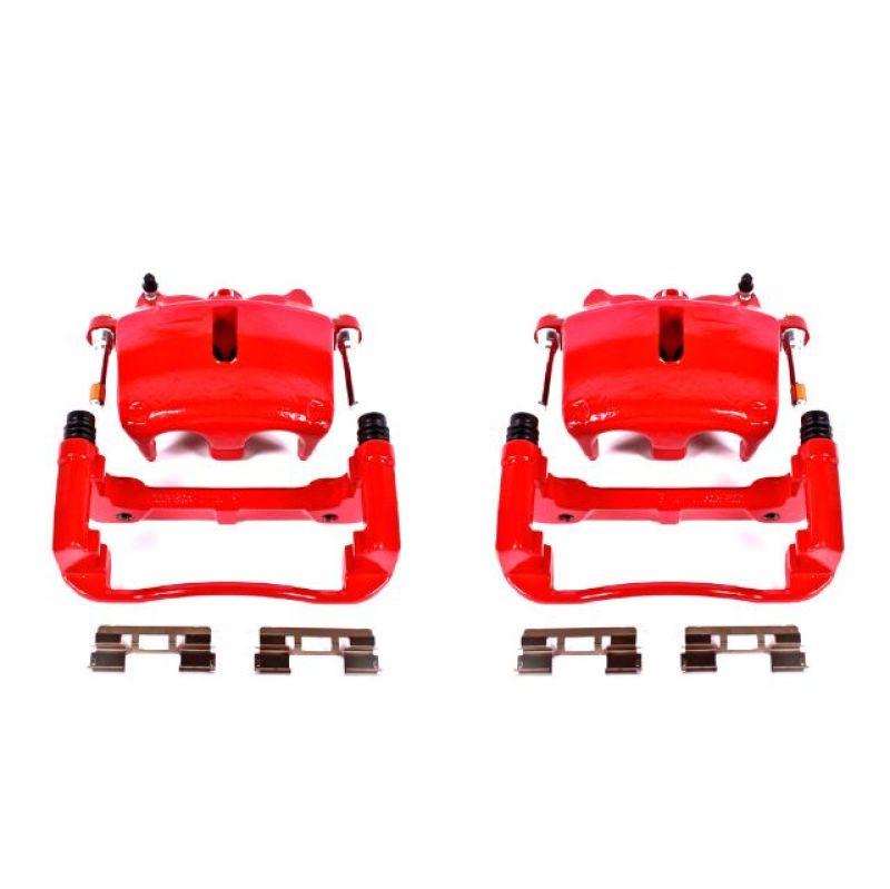 Load image into Gallery viewer, Power Stop 05-08 Ford F-150 Front Red Calipers w/Brackets - Pair

