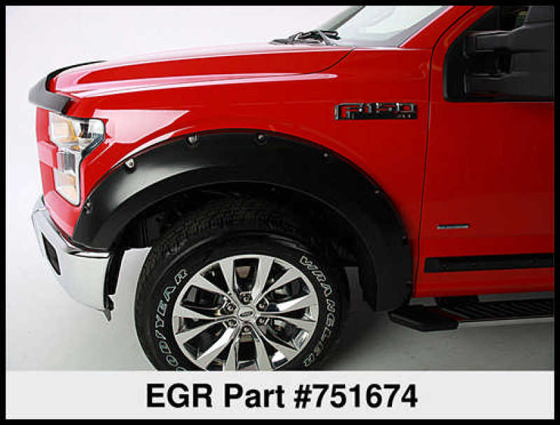 Load image into Gallery viewer, EGR 14+ Chev Silverado 5.8ft Bed Rugged Look Fender Flares - Set
