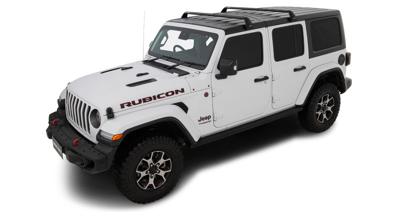 Load image into Gallery viewer, Rhino-Rack 07-22 Jeep Wrangler JK/JL 4 Door Hard Top Vortex SG 2 Bar Roof Rack - Black
