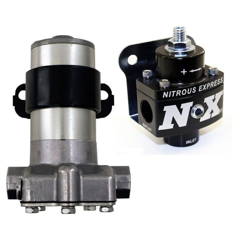 Load image into Gallery viewer, Nitrous Express Black Style Fuel Pump and Non Bypass Regulator Combo
