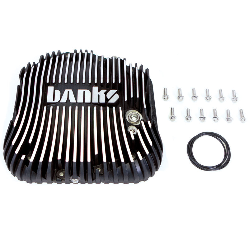 Load image into Gallery viewer, Banks Power 85-19 Ford F250/ F350 10.25in 12 Bolt Black Milled Differential Cover Kit
