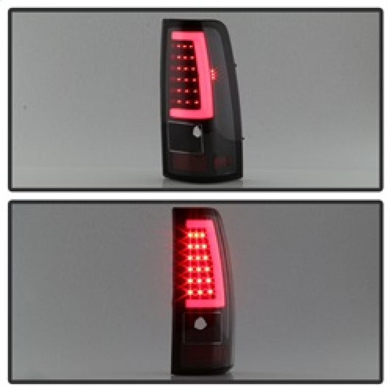Load image into Gallery viewer, xTune Chevy Silverado 1500/2500/3500 99-02 / Version 3 Tail Lights Black ALT-ON-CS99V3-LBLED-BK
