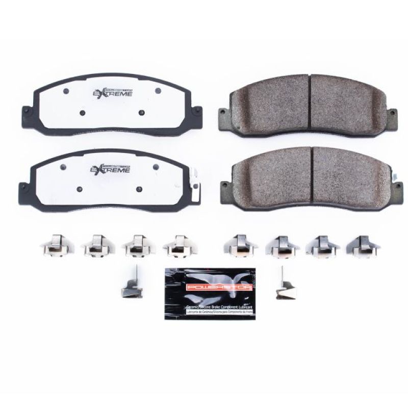 Load image into Gallery viewer, Power Stop 08-11 Ford F-250 Super Duty Front Z36 Truck &amp; Tow Brake Pads w/Hardware

