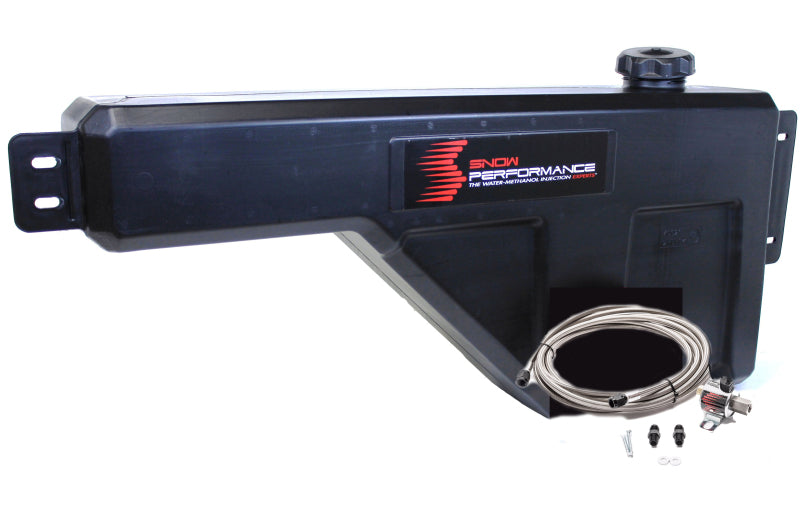 Load image into Gallery viewer, Snow Performance Water Tank Upgrade 10gal (w/Braided SS Line/Brackets/Solenoid/4AN Fittings)
