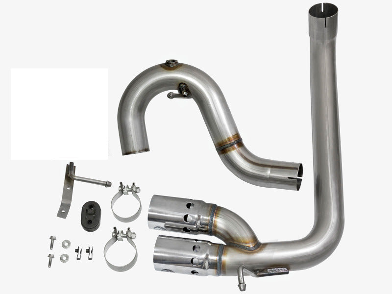 Load image into Gallery viewer, aFe Rebel Series DPF-Back 3in Side Exit SS Exhaust w/ IC Polished Tips 2016 GM Colorado/Canyon 2.8L

