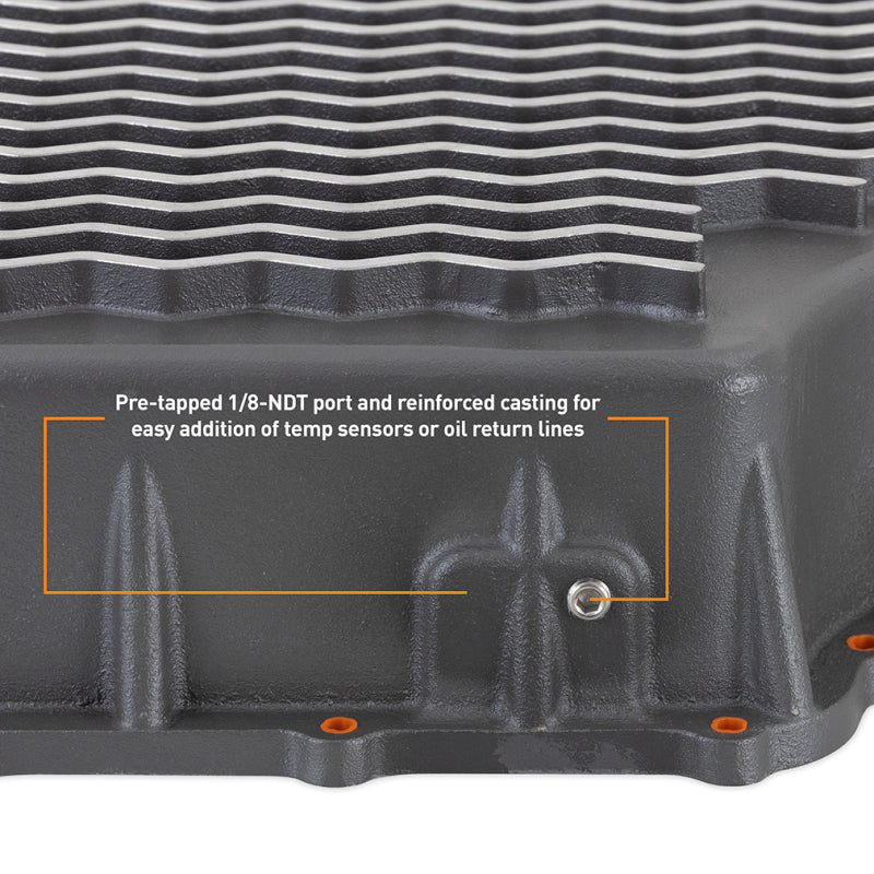 Load image into Gallery viewer, Mishimoto 2011+ Powerstroke 6R140 Transmission Pan - Cast - GR
