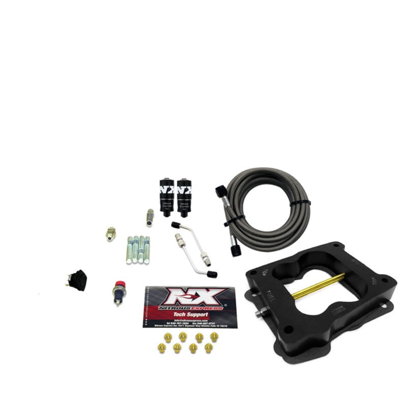 Load image into Gallery viewer, Nitrous Express Q-Jet/Holley Spread Bore Hitman Nitrous Kit (100-200HP) w/o Bottle
