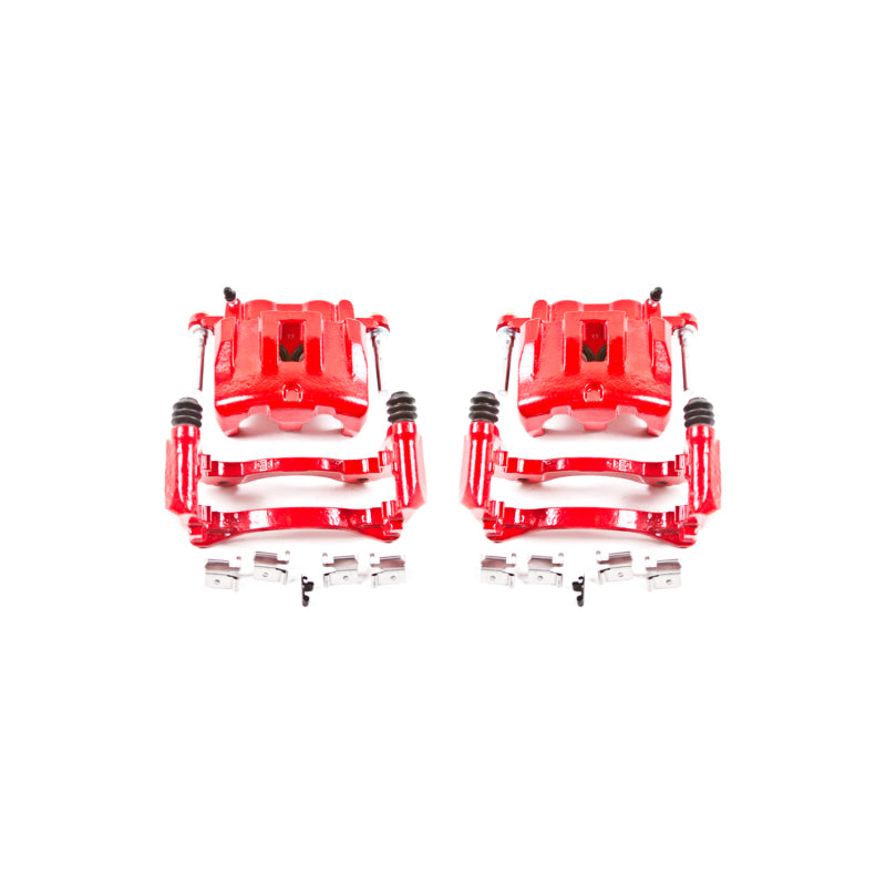 Load image into Gallery viewer, Power Stop 99-04 Jeep Grand Cherokee Front Red Calipers w/Brackets - Pair
