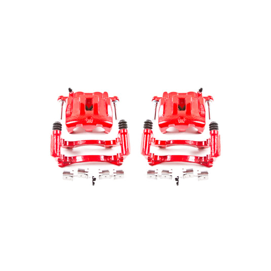 Power Stop 99-04 Jeep Grand Cherokee Front Red Calipers w/Brackets - Pair