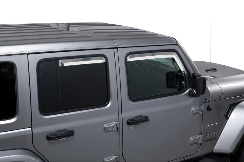 Load image into Gallery viewer, Putco 20-21 Jeep Gladiator JT/JL Element Chrome Window Visors (Set of 4)
