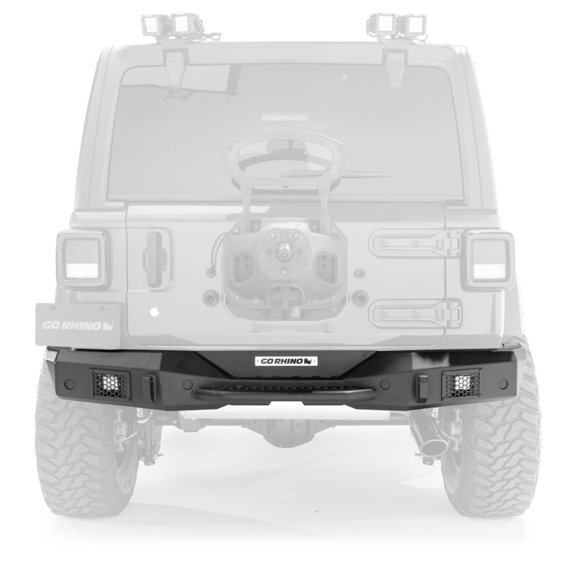 Load image into Gallery viewer, Go Rhino 07-18 Jeep Wrangler JK/JKU Rockline Rear Full Width Bumper

