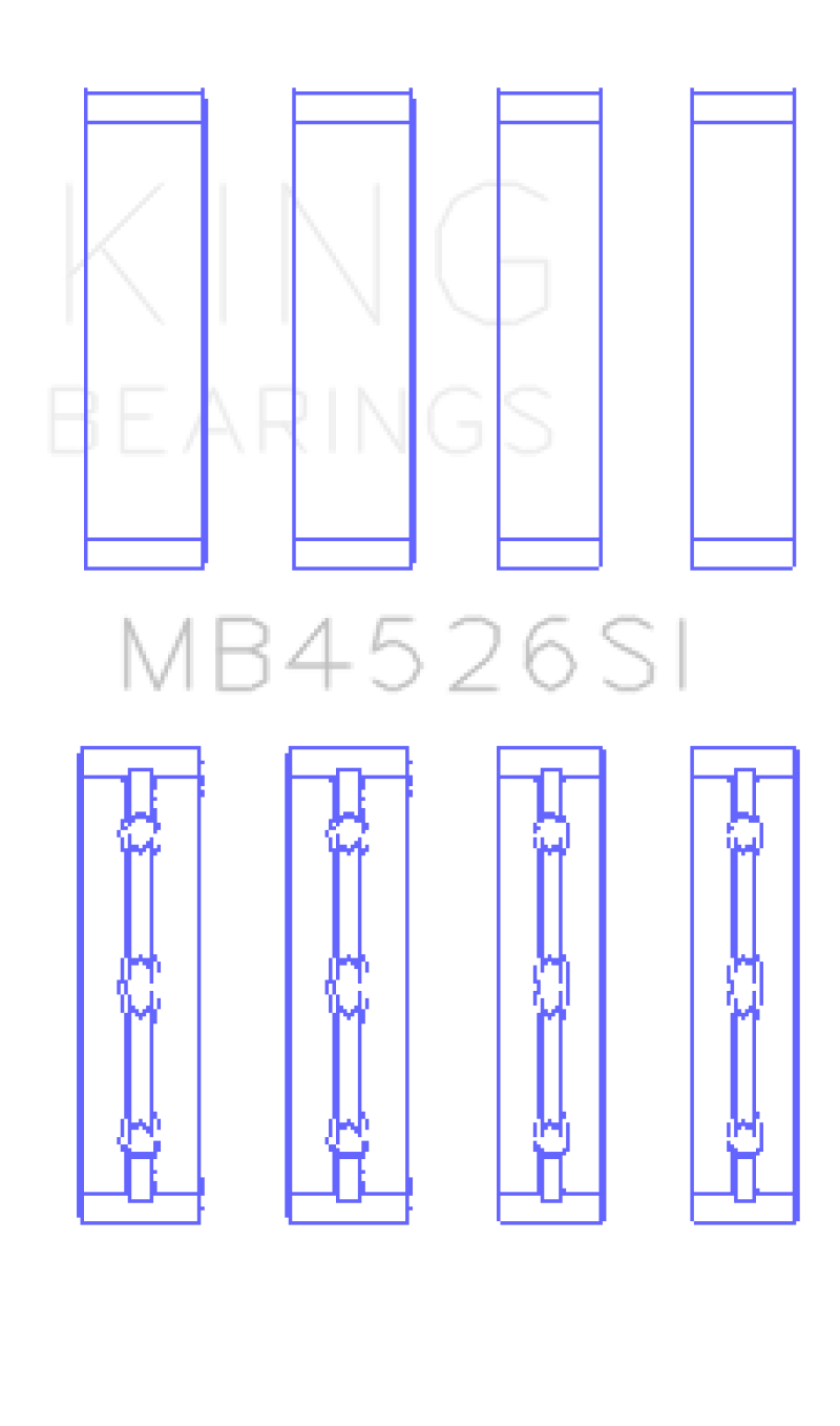 Load image into Gallery viewer, King Engine Bearings Toyota 1GR-FE (Size +0.25mm) Crankshaft Main Bearing Set
