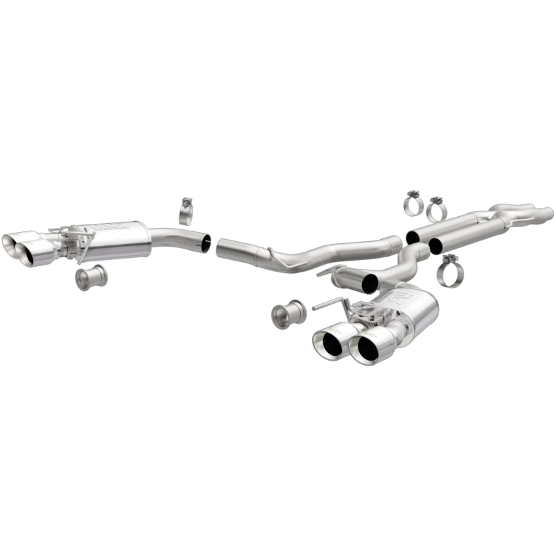 Load image into Gallery viewer, MagnaFlow SYS Cat-Back 2018 Ford Mustang GT 5.0L Competition Dual Exit Polished 4in Tips
