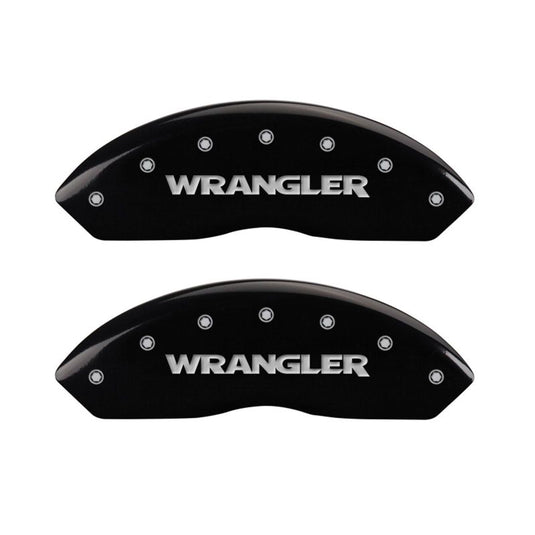 MGP 4 Caliper Covers Engraved Front & Rear Hemi Black finish silver ch