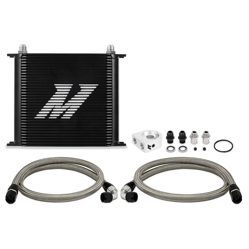 Load image into Gallery viewer, Mishimoto Universal Oil Cooler Kit 34-Row Black
